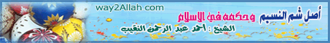 أصل شم النسيم وحكمه فى الإسلام لـالشيخ أحمد عبد الرحمن النقيب - موقع الطريق إلى الله