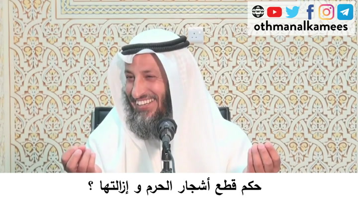   115- حكم قطع شجر الحرم وإزالتها- شرح أحكام الحج كتاب دليل الطالب