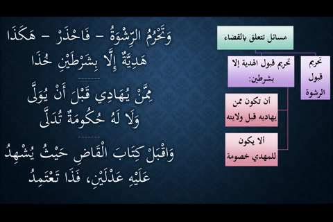 (الرشوة والهدية للقاضي - كتاب القاضي إلى القاضي) شرح النظم الجلي في الفقه الحنبلي